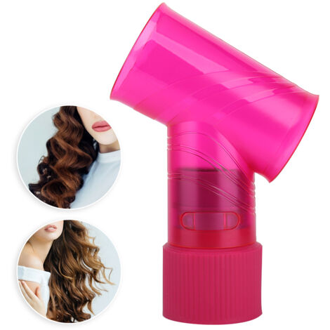 Diffuseur pour Cheveux Bouclés et Frisés, Accessoire de Coiffure Professionnel (Rose)