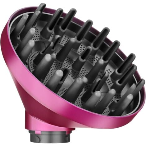 AUTRES Diffuseur pour Dyson Airwrap HS01 HS03 HS05, Diffuseur Cheveux Bouclés Embout Diffuseur Seche Cheveux, Conversion pour Dyson Airwrap Styler en Sèche Cheveux Diffuseur Cheveux Rose Rouge