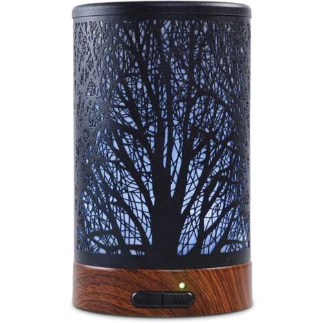 Diffuseur ultrasonique électrique pour huiles essentielles de fer. 100 ml. Humidificateur silencieux. Minuterie et arrêt automatique en cas de manque d'eau. 7 couleurs pour un massage spa et yoga à do
