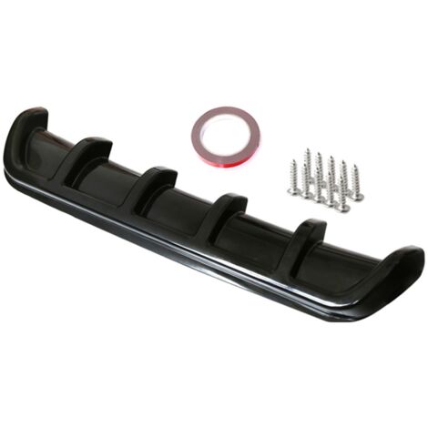 Diffuseur universel de lèvre de pare-chocs arrière de voiture, séparateur de becquet arrière de Style requin à 6 ailerons