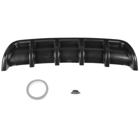 Diffuseur universel noir de becquet d'aileron de requin de pare-chocs arrière de voiture (noir)