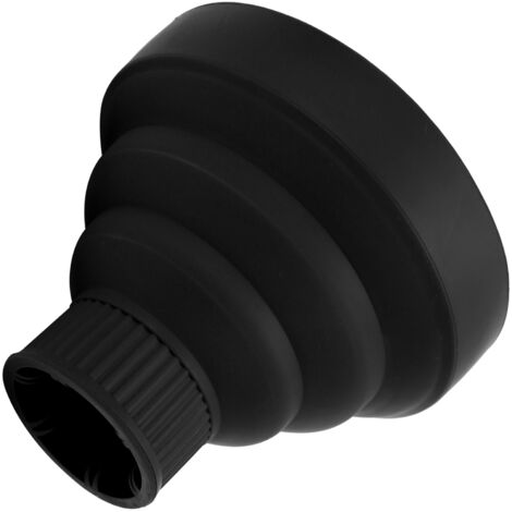 Diffuseur Universel Portable pour Sèche-Cheveux Pliable - Noir