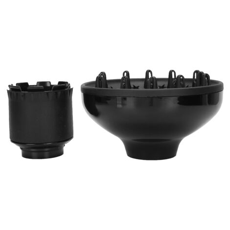 Diffuseur Universel Professionnel pour Cheveux Bouclés et Ondulés - Accessoire Séchoir Noir