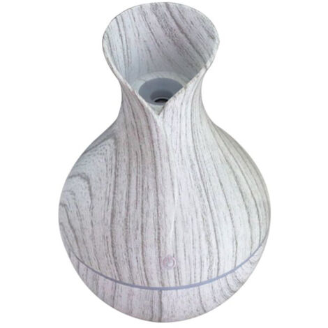 Diffuseur vase bois 130ml – mini USB 7 couleurs silencieux, maison / chambre / bureau, cadeau Fête des Mères épuré