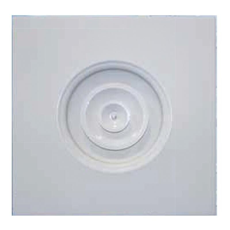 Ferrari Srl - Diffuseurs circulaires à cône réglable avec cadre carré 595 x 595 mm Diffuseurs circulaires à cône réglable avec cadre carré