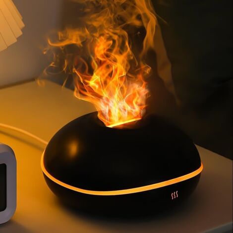 Diffusor für ätherische Öle, Ultraschall-Diffusor, Kaltnebel-Luftbefeuchter, schwarz