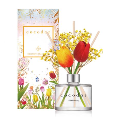 DIFFUSORE A BASTONCINI TULIP 200ML - LOVELY PEONY COCODOR