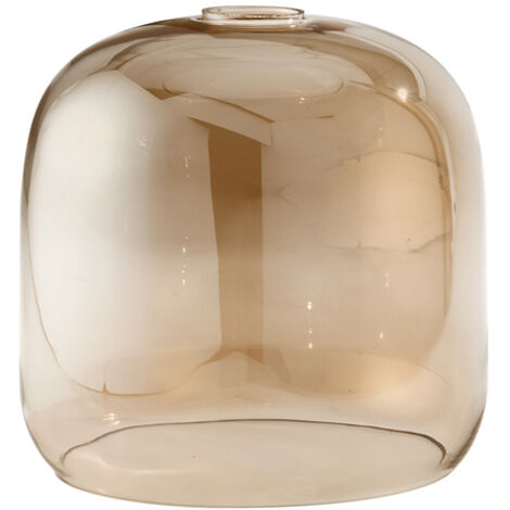 Diffusore Anima Vetro Soffiato Ambra Specchiato D22 E27
