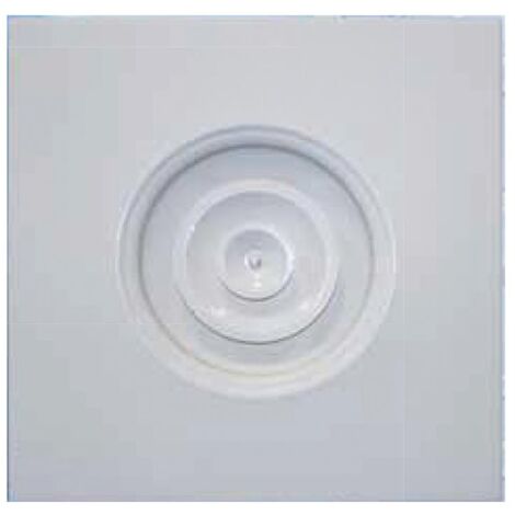 Diffusore Circolare a Coni Regolabili con Cornice Quadrata – Ø 150 mm