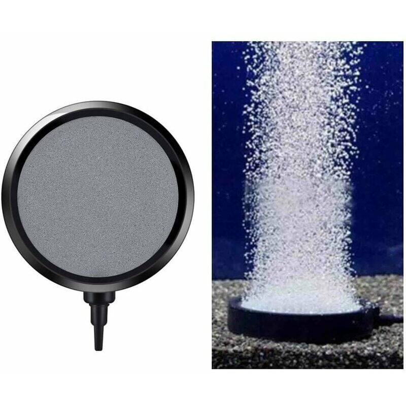 5 Pz 2/2.5/3/4/5cm Acquario Forma Rotonda Bolla D'aria Pietra Aerazione Aeratore Serbatoio Di Pesce Pompa Idroponica Piastra Di Ossigeno Accessori - Foto 8