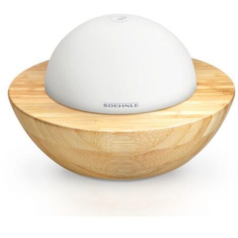 Diffusore di Aromi Soehnle Modena, Forma Tonda in Bamb� e Vetro Satinato Bianco, 68087