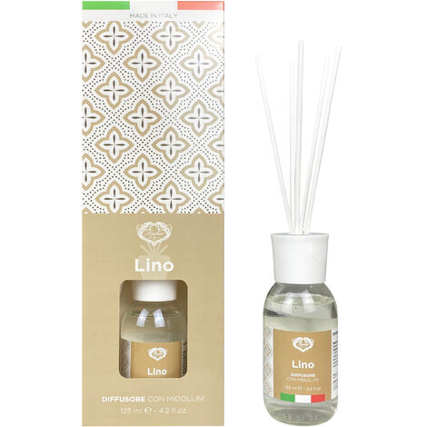 Diffusore Di Fragranza Per Ambienti Midollini 125 ml Prodotto Italiano Profumatore varie Fragranze  Lino