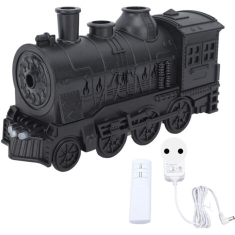 Diffusore di oli essenziali a forma di treno Eosnow da 300 ml, 2 modalità di illuminazione, umidificatore a nebbia fredda per aromaterapia con telecomando per camera da letto, ufficio, spina UE 100-24
