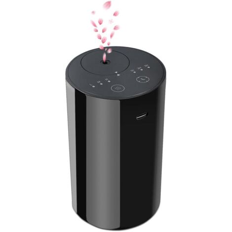 Diffusore di oli essenziali senza acqua - Mini umidificatore portatile - Aromaterapia - Ricarica USB - 1/2/3 ore - 3 livelli di nebulizzazione - per casa, auto, ufficio