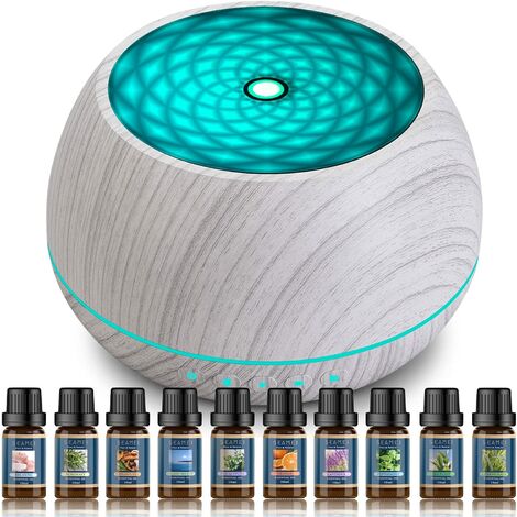 LED a 7 Colori Impostazione del Timer Senza BPA,Bianca Diffusore Musicale per Oli Essenziali Fino a 22 Ore di Utilizzo 1000ml Umidificatore Aromi ad Ultrasuoni con Altoparlante Bluetooth 