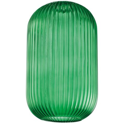 Diffusore In Vetro Verde Effetto Plisse'