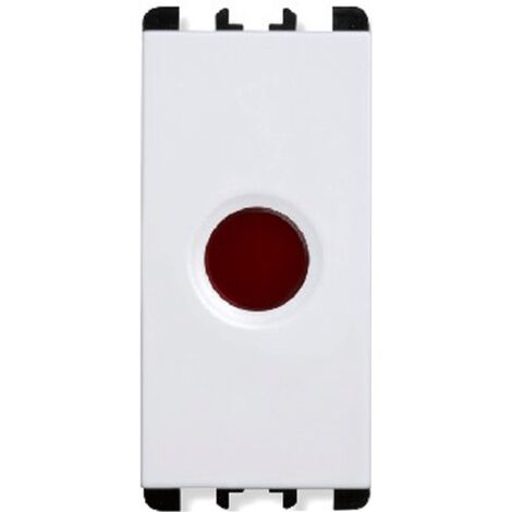 Diffusore rosso per led Urmet Simon Nea 1 modulo bianco 10282.B