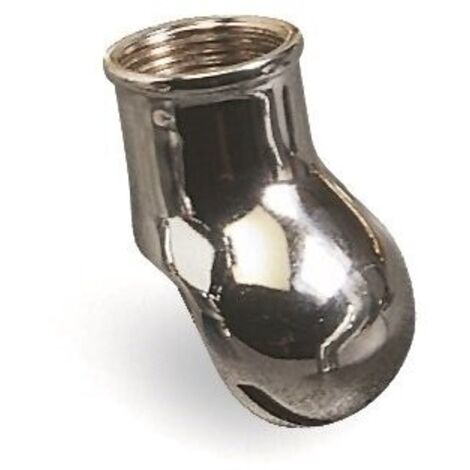 Diffusore spartiacque per vasi alla turca in ottone cromato, attacco F 1" 653200OC