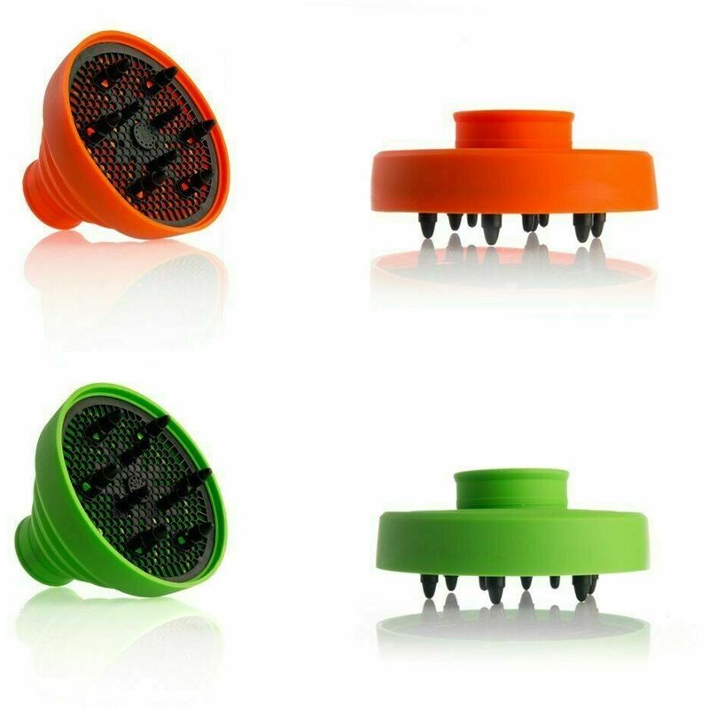 Image of Diffusore universale per phon asciugacapelli in silicone da viaggio pieghevole