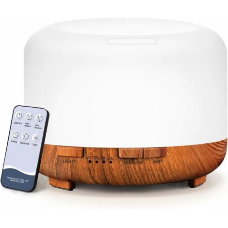 Diffusoren für ätherische Öle, 500 ml Diffusoren in Holzoptik für ätherische Öle, für große Räume, Zuhause, Diffusoren