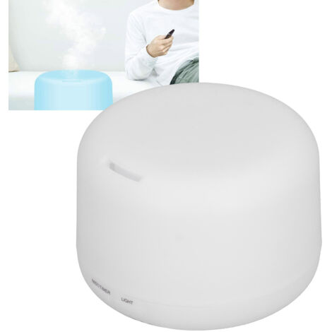 Difusor de 300 ml fabricado en plástico ABS con 7 LED de colores, conexión USB, humidificador silencioso para el hogar o la oficina.