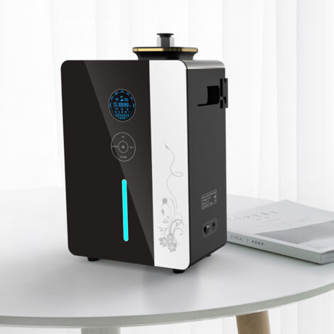 Difusor de aceites esenciales inteligente de 800 ml con conectividad Wi-Fi, control mediante aplicación, distribución de aire de amplio alcance, iluminación e indicador de nivel de aceite. Carcasa de 