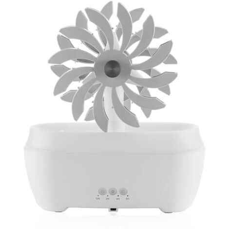 Difusor de aromas con forma de molino de viento, humidificador de lluvia de nubes, difusor de aromaterapia para interiores.