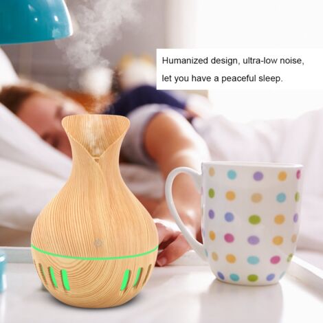 Difusor de aromas retro con conexión USB (300 ml) y luz multicolor para el hogar y el coche: humidificador, difusor de aceites esenciales, difusor de aromas.
