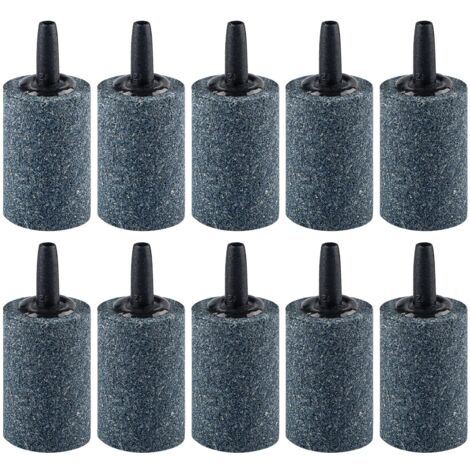 Difusor de burbujas cilíndrico de piedra de aire para acuario, 3 cm, herramienta de liberación para bombas de aire nano, cubos pequeños, peceras y depósitos DWC para jardín al aire libre, paquete de 1