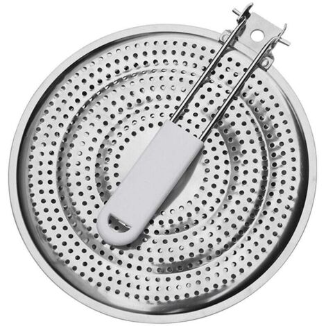 ONTWAY Difusor de calor de acero inoxidable de 21 cm solo para cocina de gas——