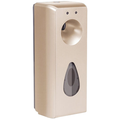 Difusor de fragancias automático para oficina (300 ml) – Difusor de fragancias de pared fabricado en plástico ABS color oro con control digital y distribución de fragancia de 360°.