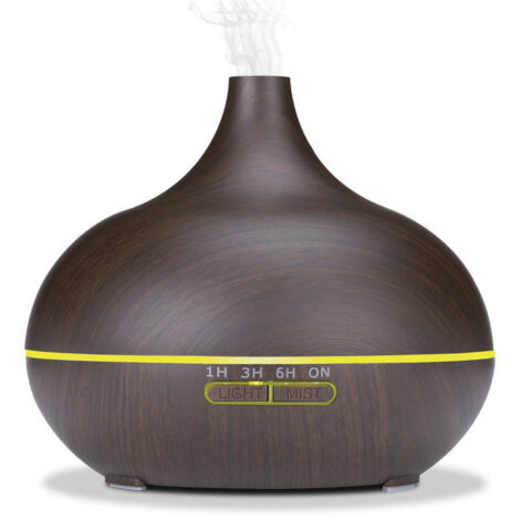 Difusor de gran capacidad de 550 ml – 7 LED, 4 temporizadores, enchufe europeo, vapor frío, hogar/oficina, regalo de larga duración para el Día de la Madre