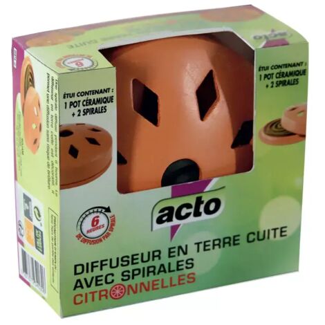 Difusor de terracota con espirales anti-mosquitos