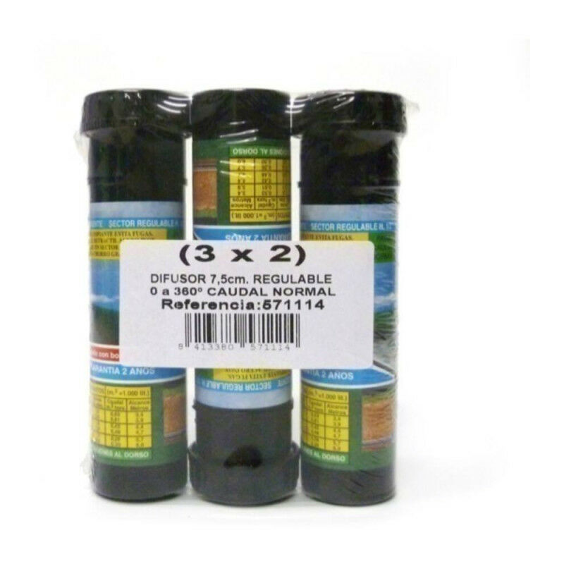 

Difusor Regulable 0-360 Grados 7.5 Cm