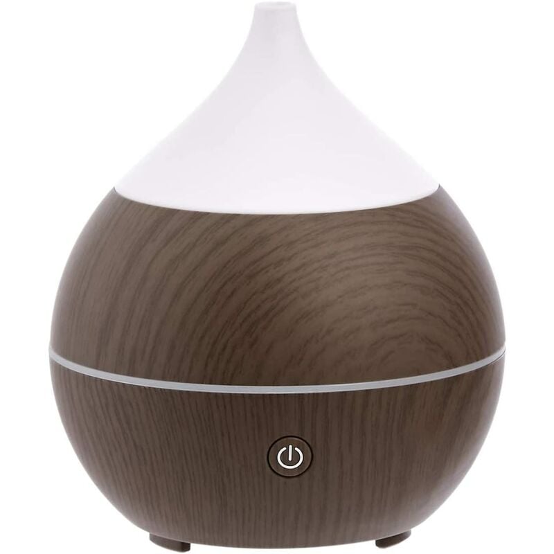 

Difusor ultrasónico de aceites esenciales de aromaterapia con altavoz Bluetooth Base efecto madera marrón 200 ml