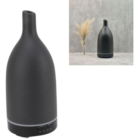 Difusor ultrasónico para aceites esenciales con recipiente de cerámica: sin agua, apagado automático, funcionamiento silencioso para el hogar/oficina.