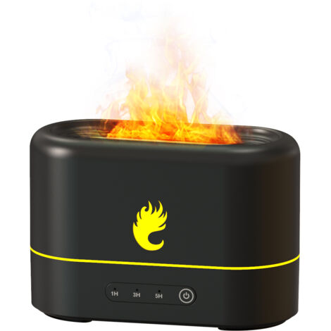 Difusor USB silencioso de niebla fría con efecto de llama de 2 colores, 2 luces para la habitación del bebé, un dulce regalo para el Día de la Madre.