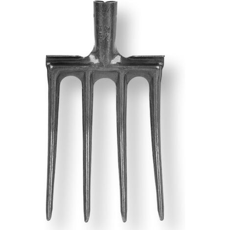 Digging Fork Garden Fork High Carbon Steel Anti-Breakage Digging Fork Garden Tool Hand Fork for Farms Ranchs (4 Teeth)