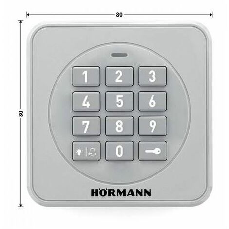 Digicode / clavier sans fil à touches éclairées FCT 3-1 BS BiSecur Hörmann