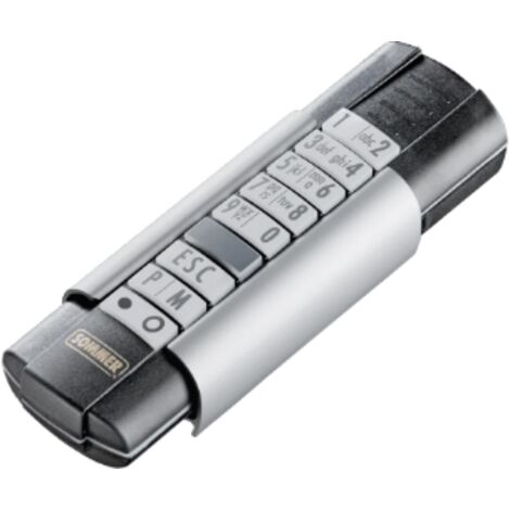 Digicode - Telecody+ Sommer Funktastatur - S10212-00001 - 12 Kanäle - Schwarz - 868,8 MHz