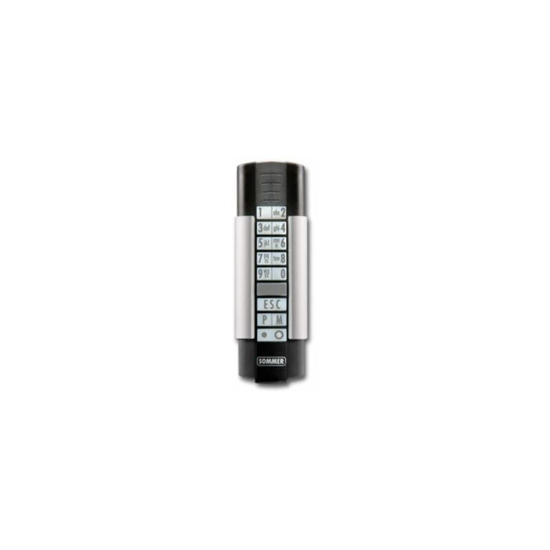 Digicode / Télecody+, émetteur radio portatif, 12 canaux, mf 868,8 MHz 4070V000 noir Sommer