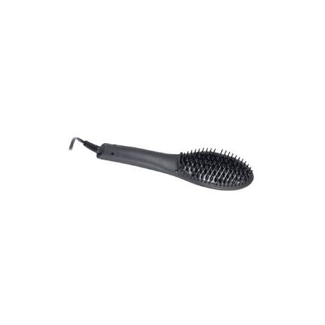 DIGIQUEST Spazzola Lisciante a 55W BRUSHY, con temperatura regolabile, riscaldamento rapidom display digitale, con spegnimento automatico