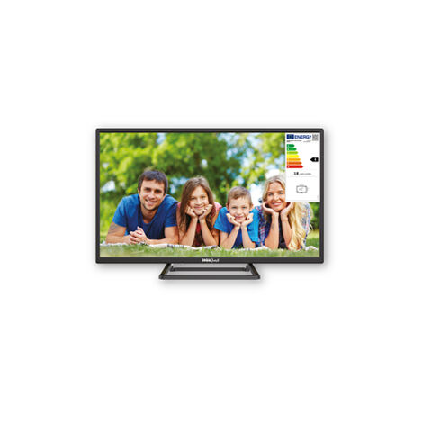 DIGIQUEST TV LED 24” DHLR, HD Ready  Certificato Tivùsat  Doppio tuner  Mediaplayer, Funzione CEC, base centrale  Ideale per Camper e Barche [classe di efficienza energetica E] [Classe di efficienza e