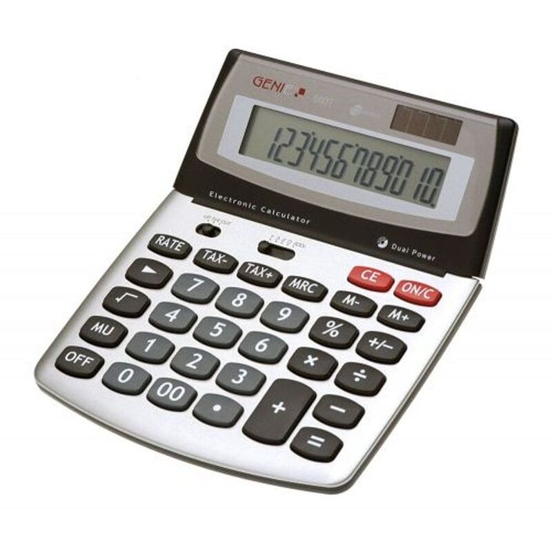 Valuex - 560T 12 Digit Desktop Calculato Silve