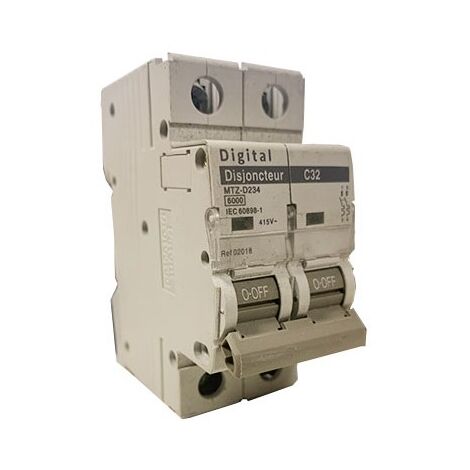 Digital 02018 Disyuntor 2P 32A 415V curva C 6kA
