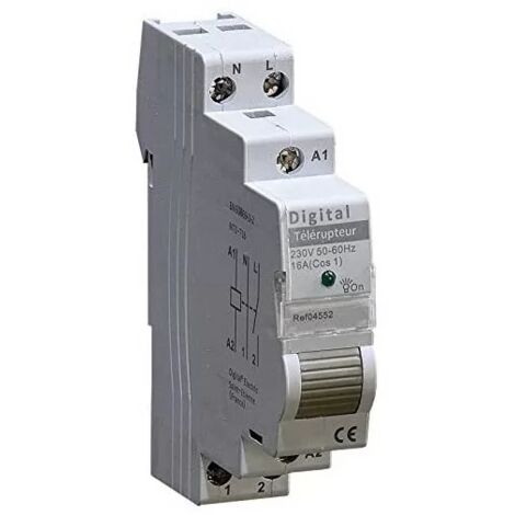 Digital 04552 Silent toggle switch 1 mod. 230V 16A LED