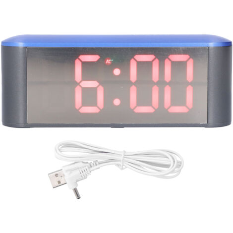 Digital Alarm Clock Stylish Exquisite LED Large Display Electronic Household Desktop ClockRed