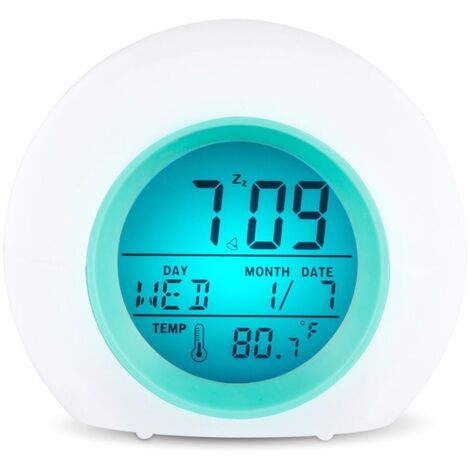 Digital alarm clocks for kids, digital LED night light alarm clock lamp, cartoon bedroom, digital alarm clock, night light