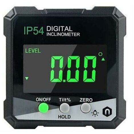 Digital angle detector, protractor/angle gauge with LCD screen, inclinometer with magnet, digital angle measurement