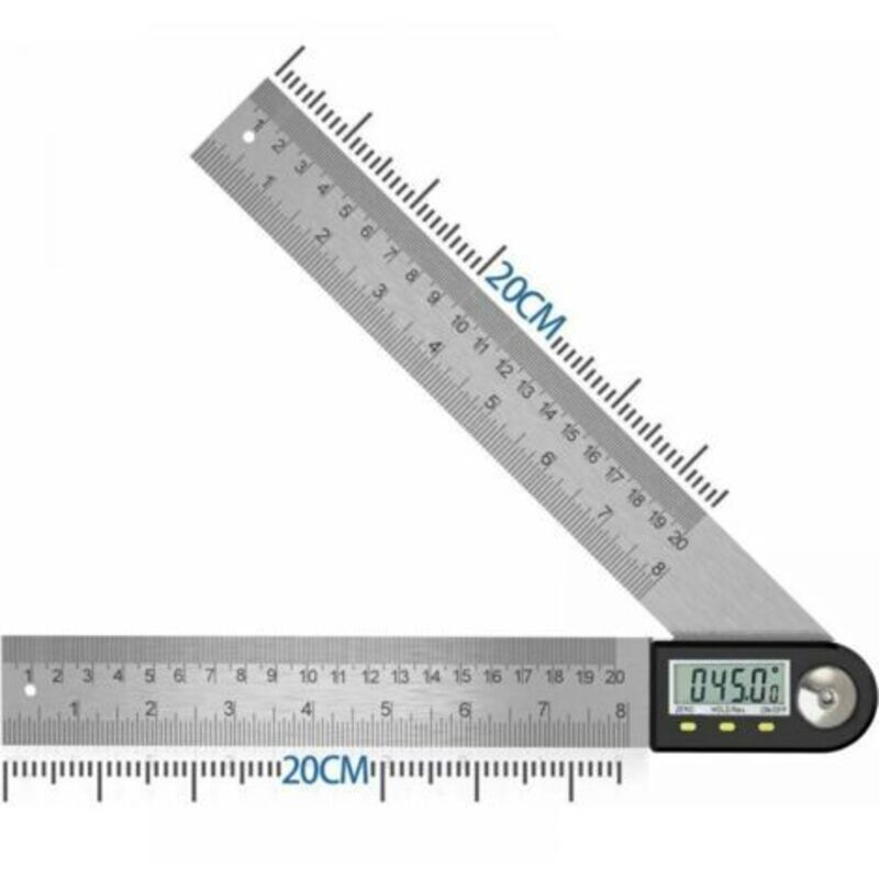 Digital Angle Finder 0-360° Digital Inclinometer Stainless Steel Angle Protractor Ruler with LCD Display for Woodworking Construction Repair